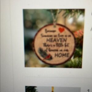 Someone we Love is in HEAVEN Christmas tree ornament